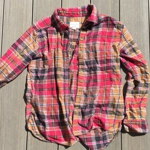 Pink and yellow flannel